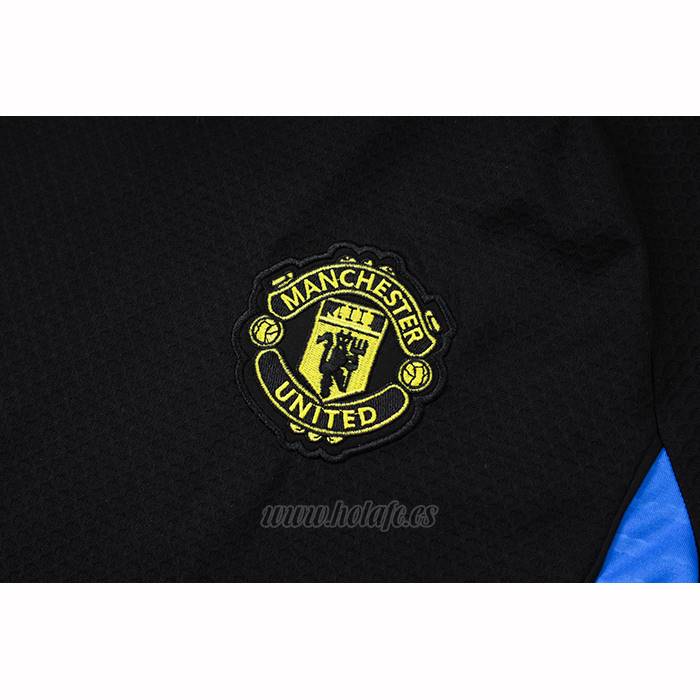 Chandal del Manchester United Manga Corta 2025-2026 Negro - Pantalon Corto
